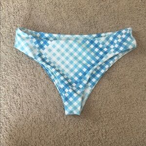 Blue Checkered Bikini Bottom